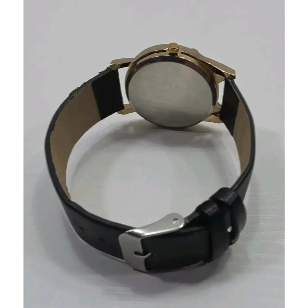 Catzee Novelty Cat Wearing Glasses Tom Cat Wristwatch Black Band New Battery 276